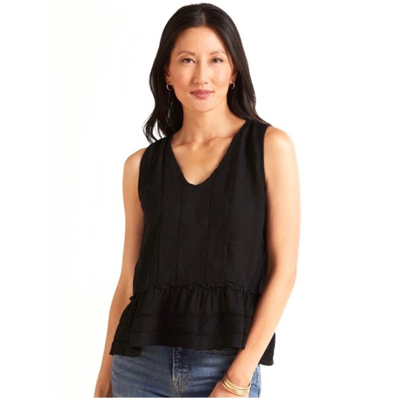 RAILS BLACK SLEEVELESS TOP - Picture 1 of 8